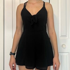 Lush Tie-Front Romper